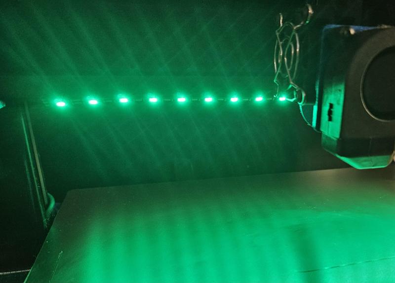 LED Strip Support for Artillery Sidewinder X2 3D Printer