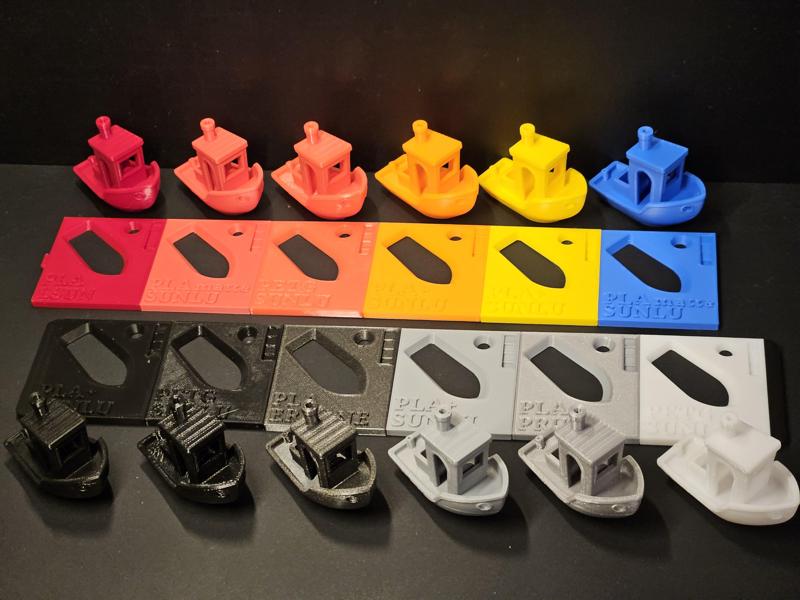 3D Benchy Filament Pattern Card