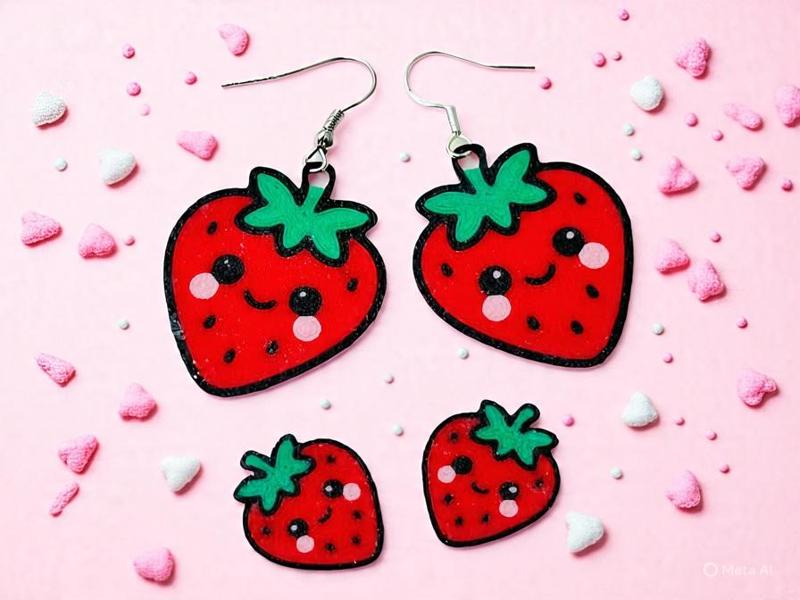 Kawaii Strawberry Earrings