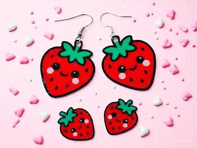 Kawaii Strawberry Earrings