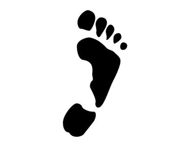 Foot Print Stencil 2