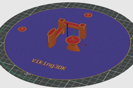 Flsun T1 / Delta printer Bed - Overhang - Bridging - Top layer Test