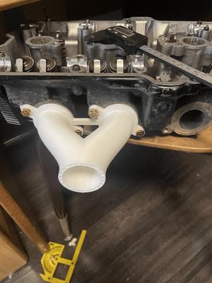 oil cooled Suzuki dual carb adapter