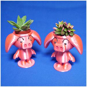 Cute animal - Rose pig potted