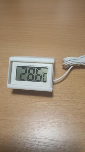 LCD thermometer holder for the enclosure