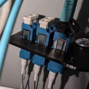 Kit adapter plates for optic patch panel Fiore - remix