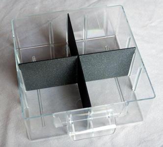 Unterteilungen divider partition MARS Svratka Kleinteilmagazin shelf cabinet 136x136mm drawer Lade