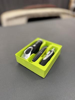 Gridfinity Holder PanasoncTrimmer + PhilipsOneBlade + Fitfort Nose Trimmer
