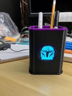 Illuminated Pencil Holder (Parameterized)