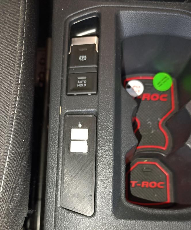Hörmann remote control housing for VW T-Roc / Hörmann Fernbedienungs-Gehäuse für VW T-Roc.