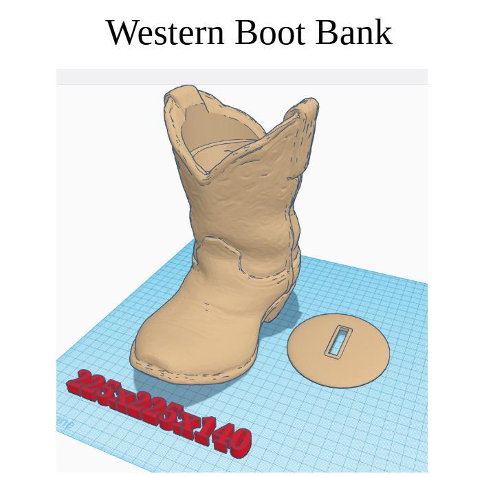 Cowboy Boot Bank