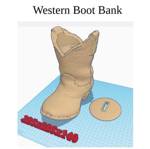 Cowboy Boot Bank