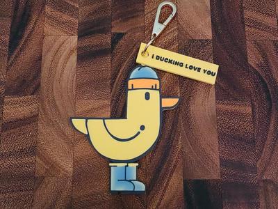 'I Ducking Love You' Keychain