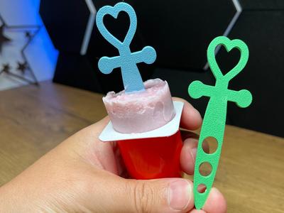 Fruit Snack Popsicle Mold in Sword Design
