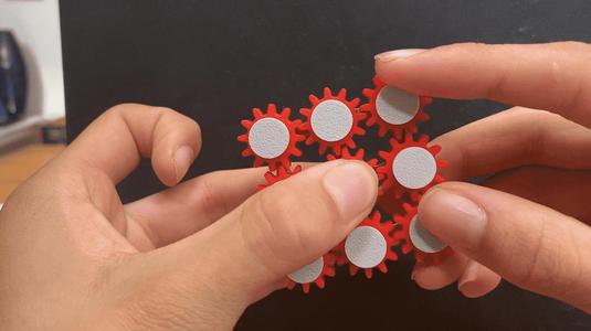 Gear fidget spinner v3 | 9 interlocking gears