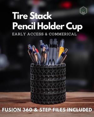 Tire Stack Pencil Holder Cup / Planter | Early Access & Commercial License