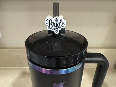 Bride Stanley Cup Straw Topper