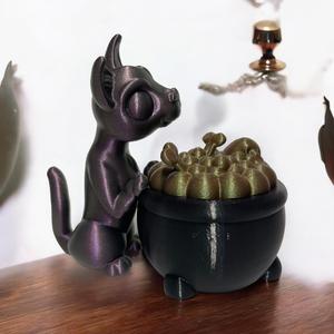 Cat  for Cauldron Cookie Jar Candy Jar