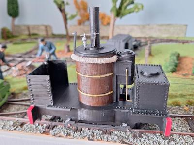 De-Winton Coffee Pot Loco in 32mm gauge, 16mm / foot