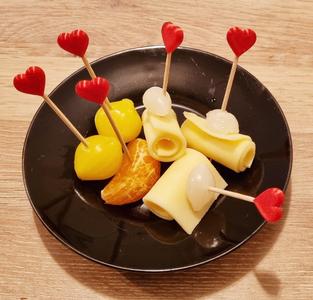 Heart toothpick ornament