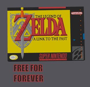"The Legend of Zelda: A Link to the Past" Cartridge Display