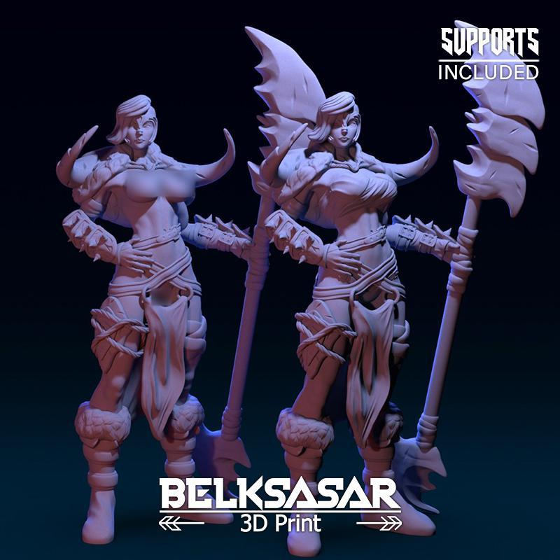 Barbarian Girl 2 variants