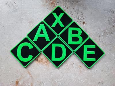 Letters for rescue scheme XABCDE
