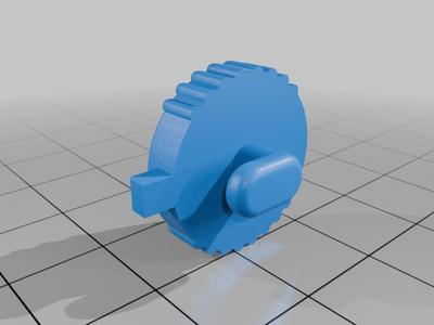 Star Wars Kenner Blaster Locking Knobs - recreate w/ centered lock