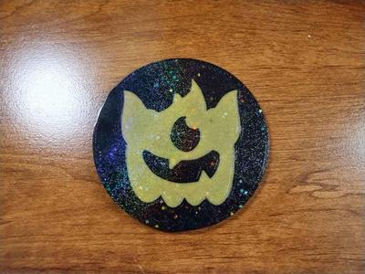 Cute Pumpkin Coasters For Halloween Set of 10