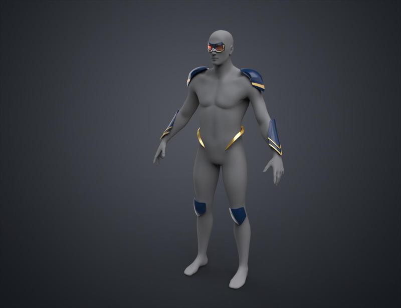 Black Lightning — Goggles and Armor