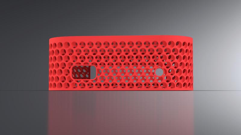 MAC mini 2024 3D lattice PAttern With Port Cut Outs