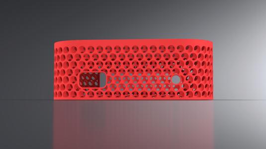 MAC mini 2024 3D lattice PAttern With Port Cut Outs