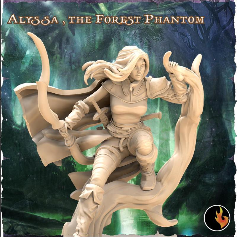 Alyssa - Fantasy Girls STL Vol 5 - 75mm