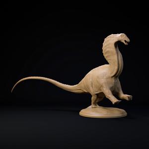 Amargasaurus charging 32mm scale pre-supported dinosaur
