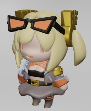 Burnice Chibi from Zenless Zone Zero