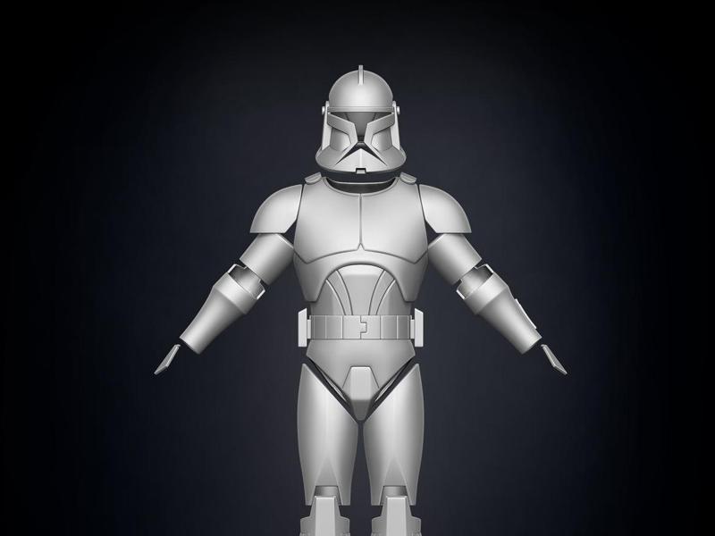 Clone Trooper Phase 1 Animated