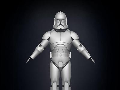 Clone Trooper Phase 1 Animated