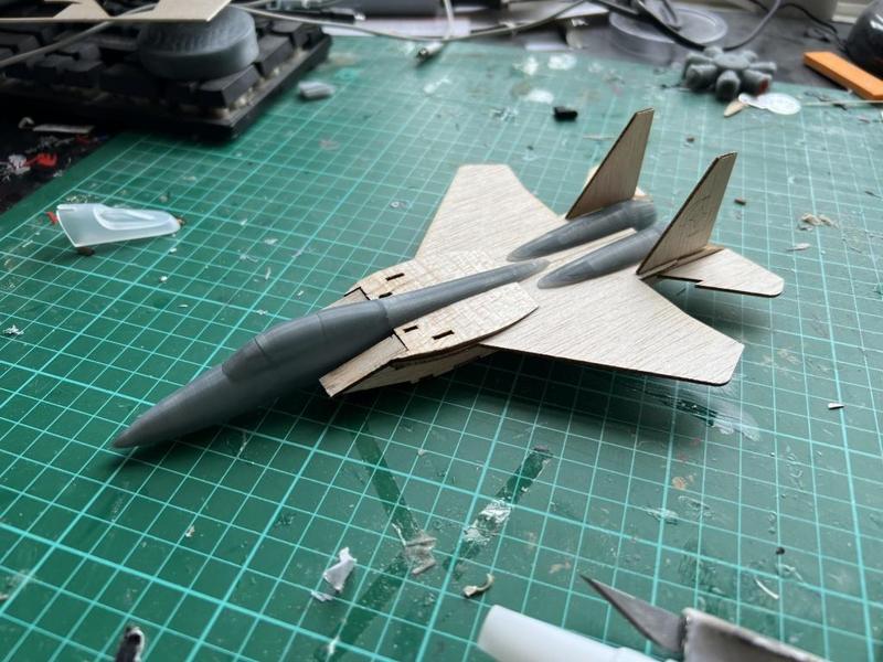 F-15c - laser cut and 3d printed plane