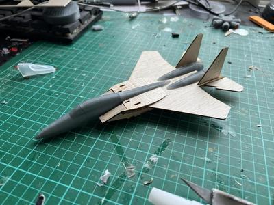 F-15c - laser cut and 3d printed plane
