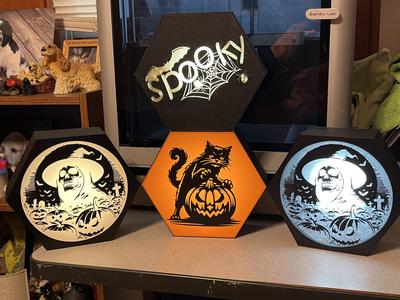 Halloween Hexagon Light box