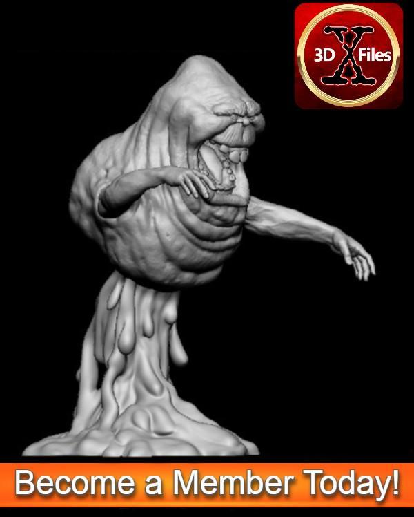 Slimer Statue - Ghostbusters - 3D Print File 