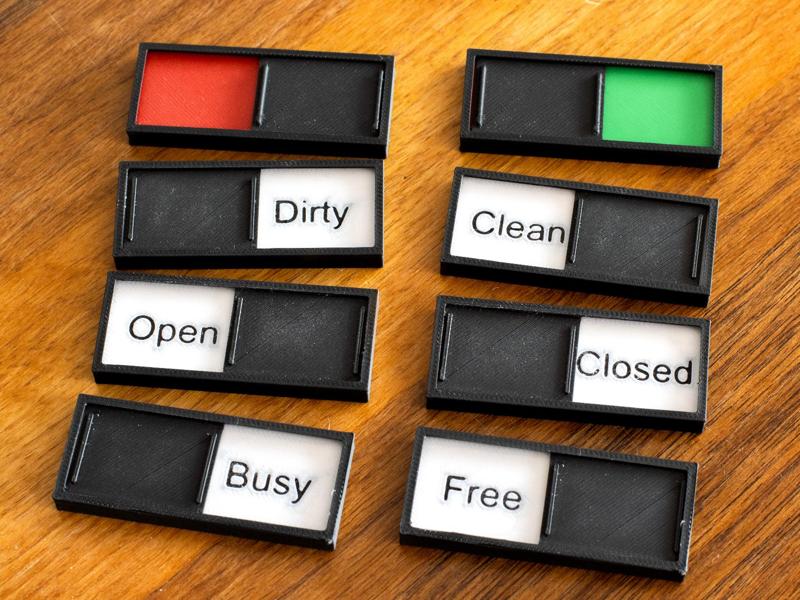 Magnetic Sliding Sign