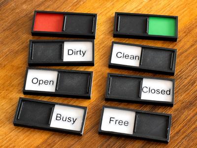 Magnetic Sliding Sign