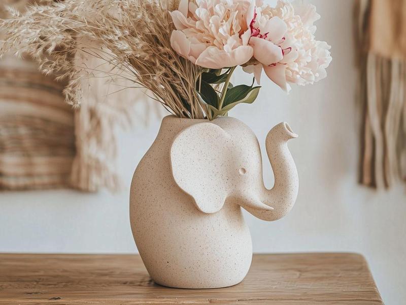 Elephant Blossom Vase – Cute 3D Printable Vase