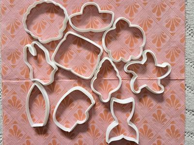 Summer Set Shape Stamp Cookie Cutter Playdoh Decor