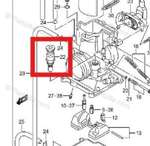 Choke part Suzuki RM 250