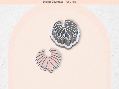 Native Feather Clay Cutter for Polymer Clay | Digital STL File | Clay Tools | 5 Sizes Clay Cutters