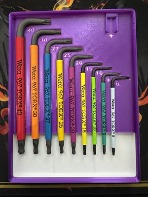 Gridfinity Wera Torx 967/9 Organiser