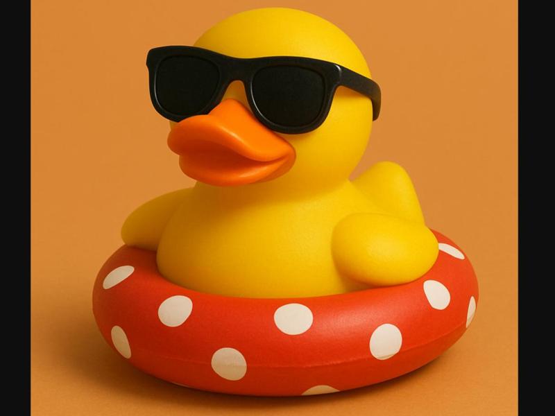 Duck in Floatie