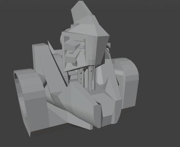 robot bust large base